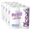 Amazon Brand – Presto! 308-Sheet Mega Roll Toilet Paper, Ultra-Strong, 6 Count (Pack of 4), 24 Count = 96 Regular Rolls