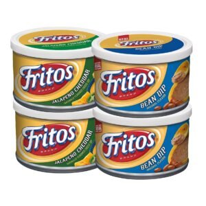 Fritos Dip Variety Pack, Bean & Jalapeno Cheddar, 9oz Cans – 4 Count (Pack of 1)